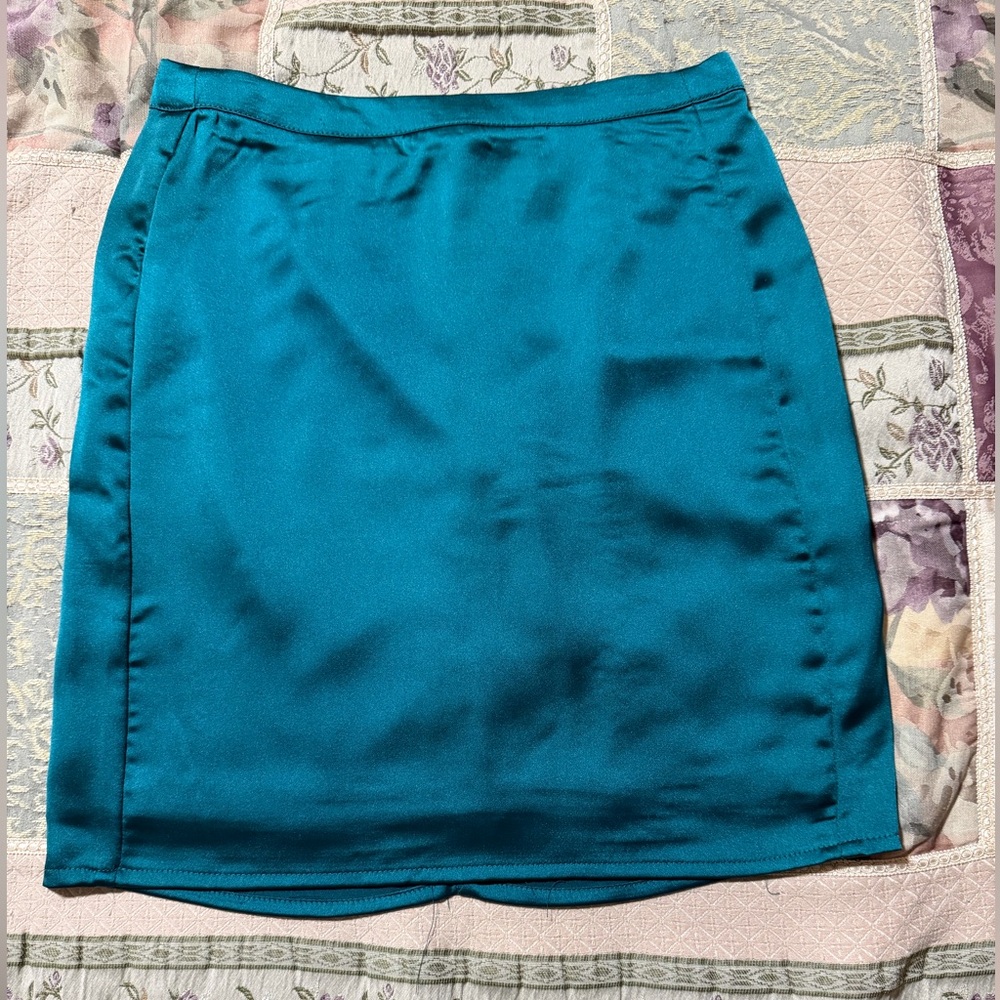 Sincerely Jules Teal Mini Skirt